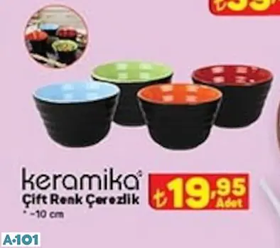 KERAMİKA ÇİFT RENK ÇEREZLİK KERAMİKA ÇİFT RENK ÇEREZLİK